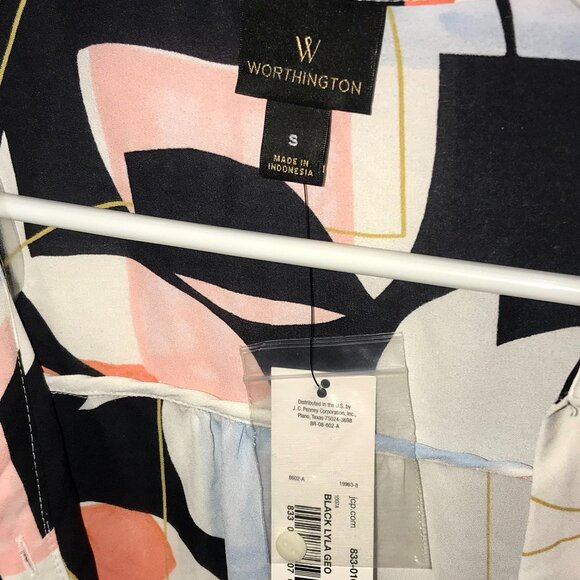 Worthington Black Lyla Geo - S - NWT - Picture 3 of 4